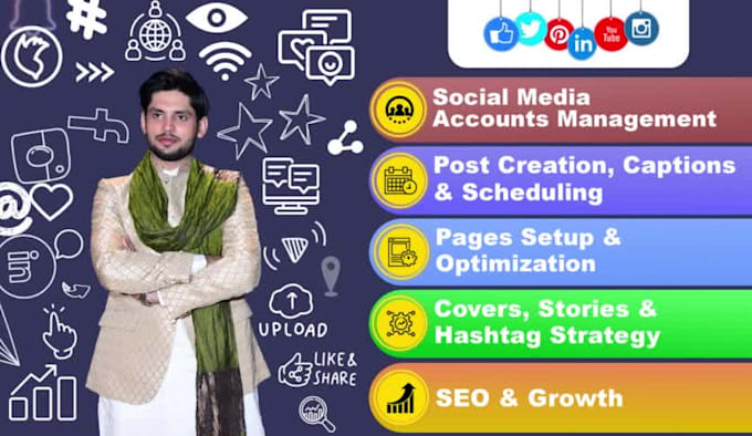 be your social media marketing manager, virtual assistant and content scheduler