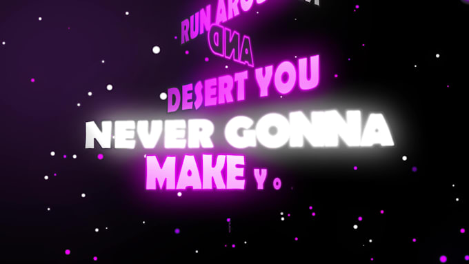 edit your lyric video