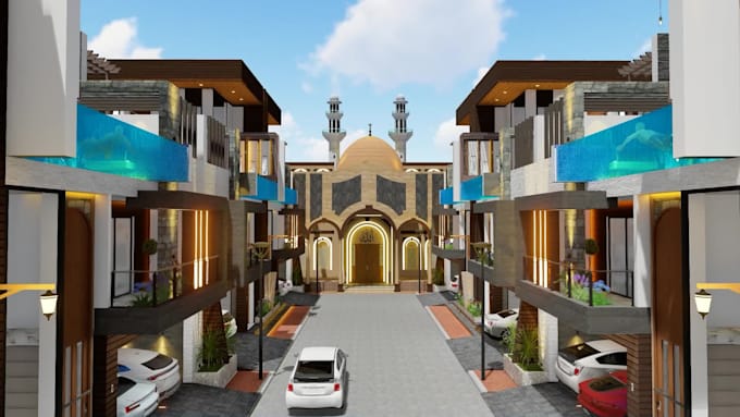 design 3d walkthrough of the exteriors and interiors