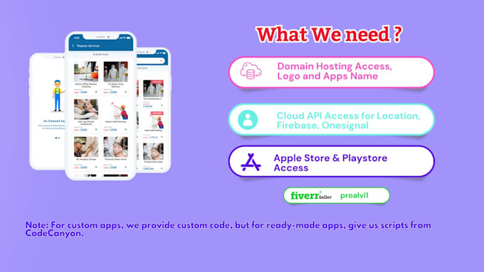 develop multi provider on demand, handyman, home service app