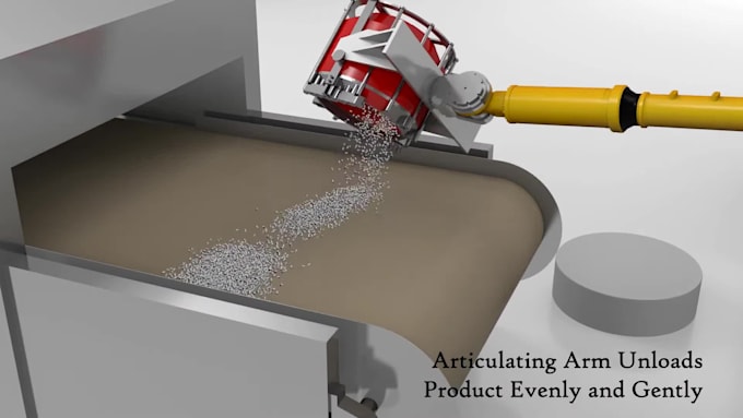 create 3d technical animation for factory machinery and equipment