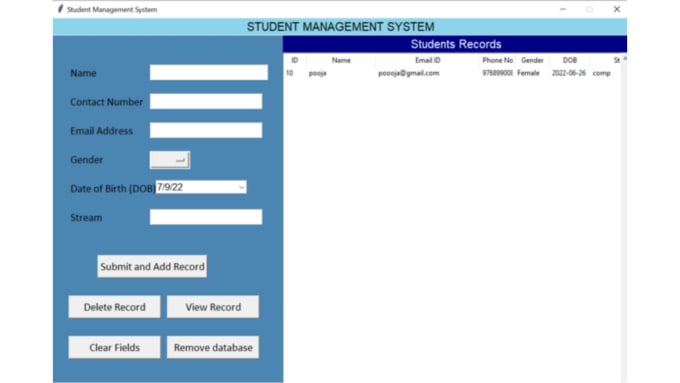 Make A School Management System In Python By Itsadarshjha | Fiverr