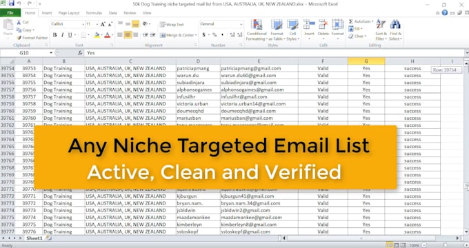 provide targeted email list