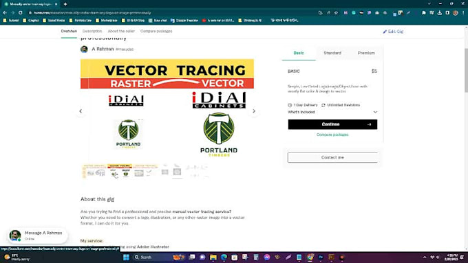 Vector Trac Manually vector trace any logo or image professionally by Masudac | Fiverr