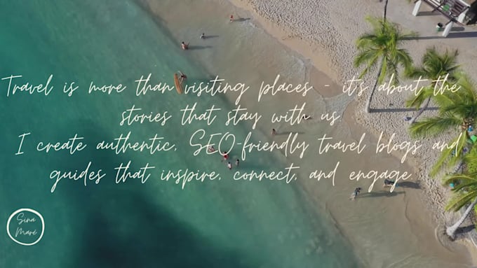 write inspiring, seooptimized travel blogs