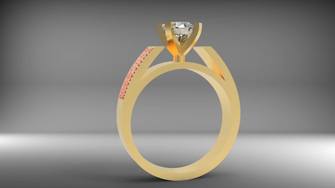 create 3d cad jewelry design and rendering