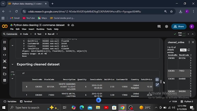 clean and preprocess your dataset using python pandas