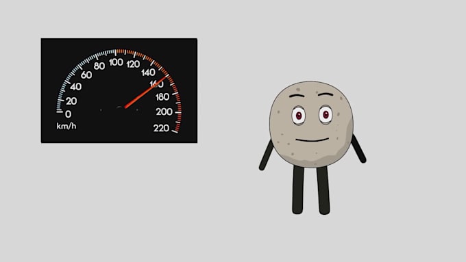create a 2d stick figure explain animation