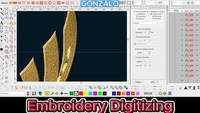 embroidery digitizing dst jef pes exp vp3 emb