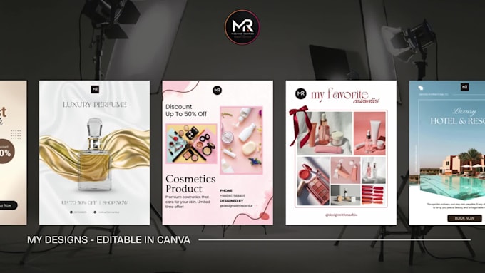 design editable canva templates for your social media posts and brand