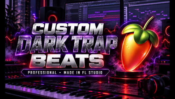 produce an aggressive dark trap beat with heavy 808s