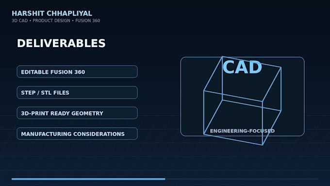 create 3d cad models and product designs