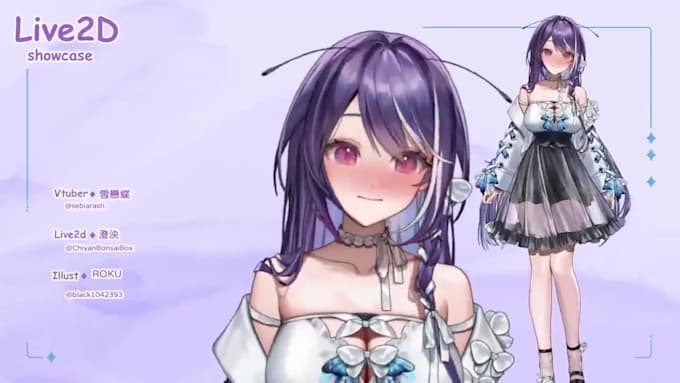 create a live2d anime vtuber avatar, vtuber model for vtube studio