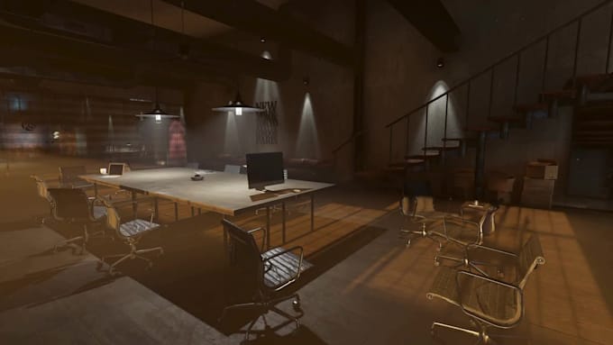 create realistic 3d interior environments and rooms in unity