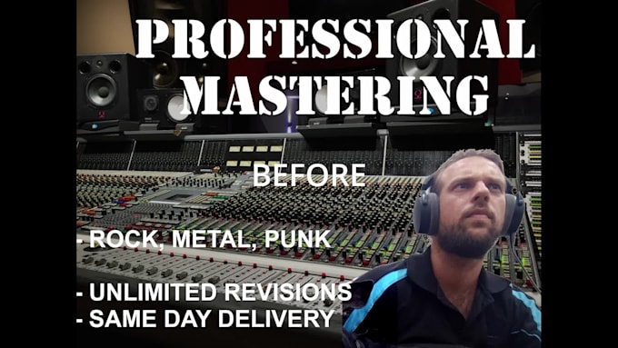 professionally master your rock, metal, or punk songs or album
