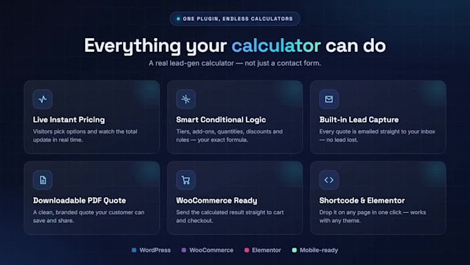 build a custom wordpress calculator plugin with woocommerce