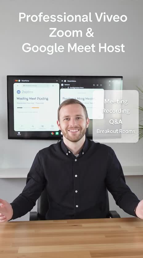 be your professional zoom meeting  host and virtual assistant
