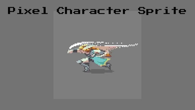 Do pixel art character design sprite sheet animation for attractive ...