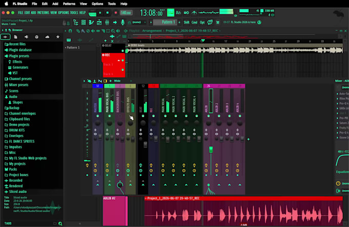 mix your hip hop, rap, and rnb song