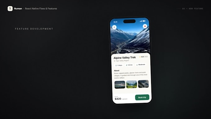 fix react native expo and build bugs  add new app features