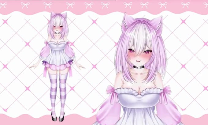 do live 2d vtuber model vtuber live2d vtuber model vtuber rigging