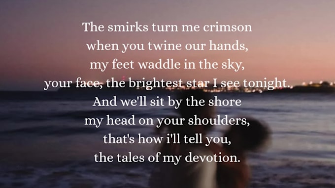 draft customized poems for you
