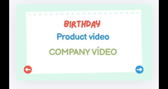 create 2d animation video for birthday and product ads