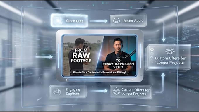 edit your youtube videos with you on camera