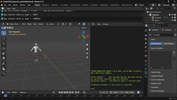 blender python scripting, automation