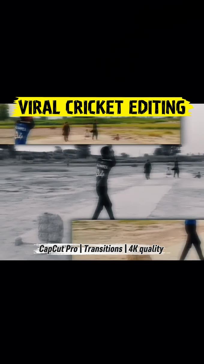 edit viral cricket highlights, reels and youtube shorts