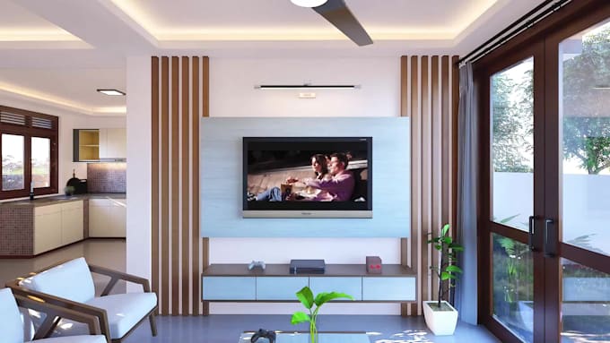 design and render realistic interior and exterior 3d models