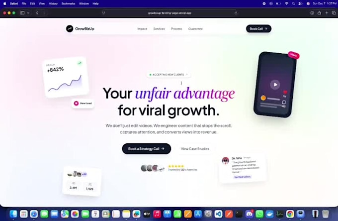 design and develop a professional website
