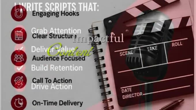 write engaging youtube scripts and social media content