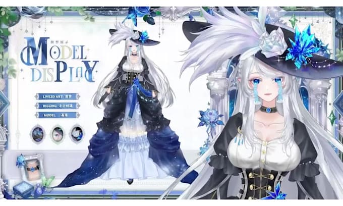design custom live 2d vtuber model vtuber rigging vtuber setup commission 3d