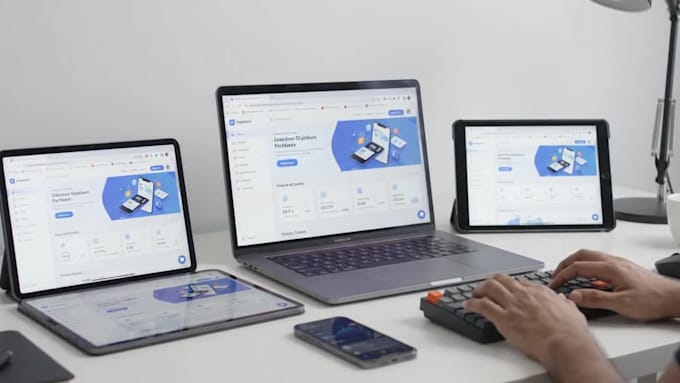 build mobile app, website design, and graphic design