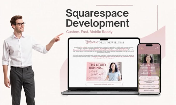 do squarespace development for your website