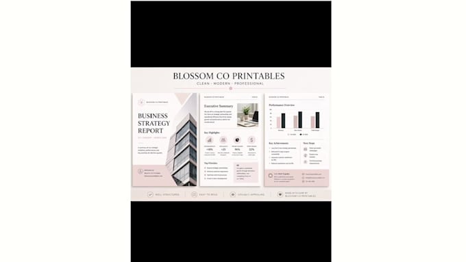 design clean PDF reports, planners and guides