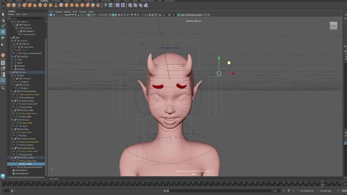 rig 3d characters, facial rig, blendshapes, animation controls, lip sync, 3d rig