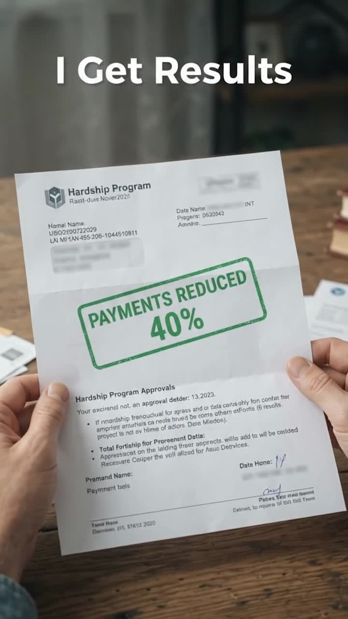 write a hardship letter to freeze or lower your payments immediately