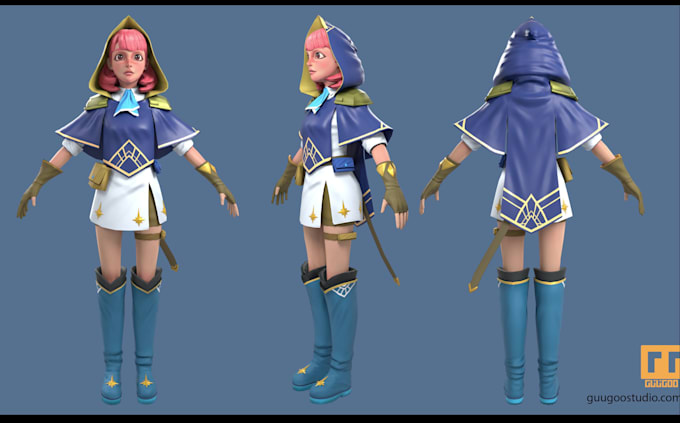 make stylized or realistic 3d character designs