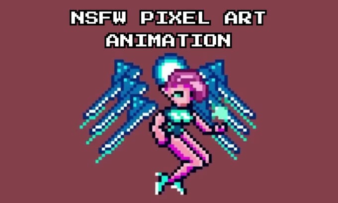 create nsfw pixel art, nsfw pixel characters, sprite sheets and animation