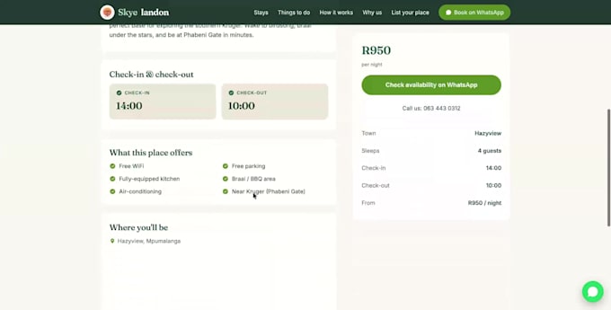 design a modern, mobile friendly business website