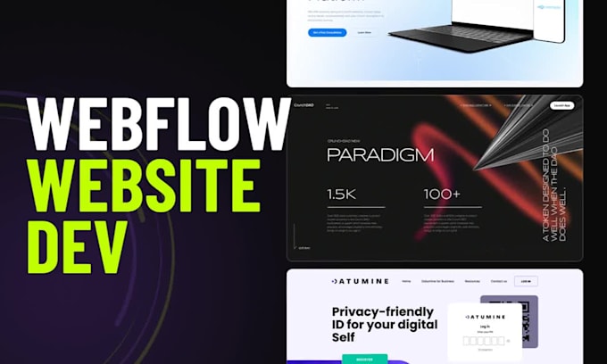 develop a responsive webflow website from figma
