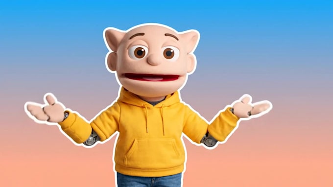 design adobe character animator puppet, rigging and lip sync 2d animation video