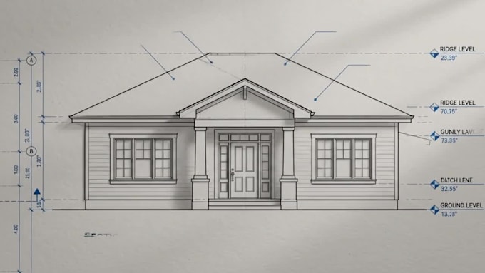 convert sketch to autocad floor plan 2d drafting architectural drawing blueprint