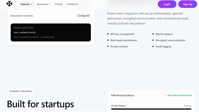 build a premium react landing page with tailwind CSS