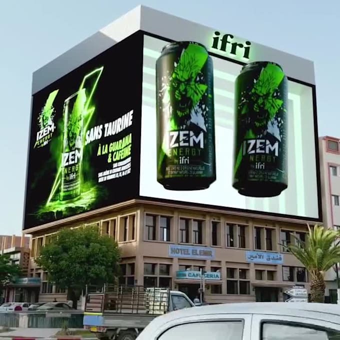 create 3d billboard animation 3d billboard 3d anamorphic animation cgi animation