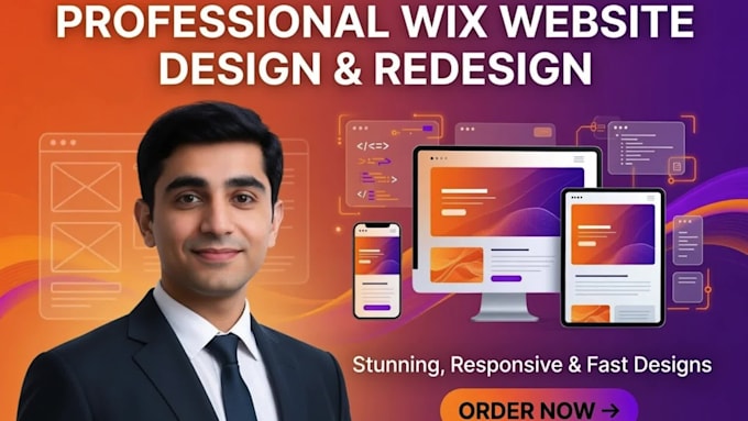 design a stunning wix website or redesign wix studio website
