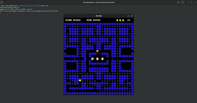 create old school console games using python for you