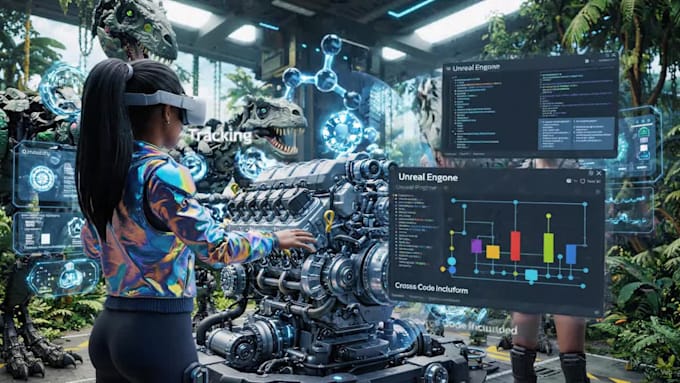 develop VR ar xr meta quest oculus apps games using unity unreal engine